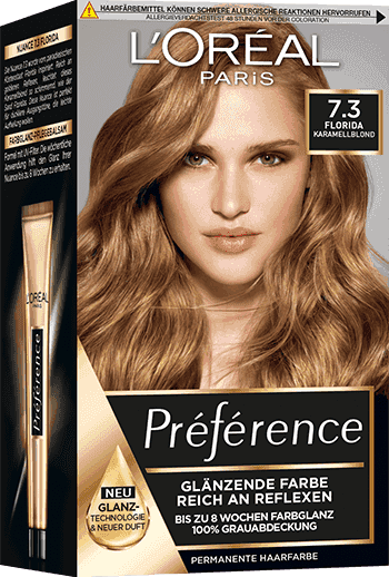 Blondehaare Florida Karamellblond 73 Preference Packshot